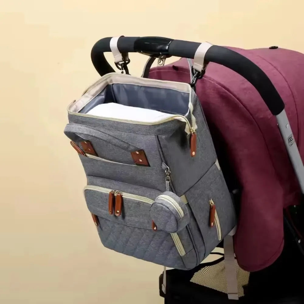 Baby diaper backpack toddler diaper backpack with diaper changing pad mom and dad travel large capacity backpack baby bag