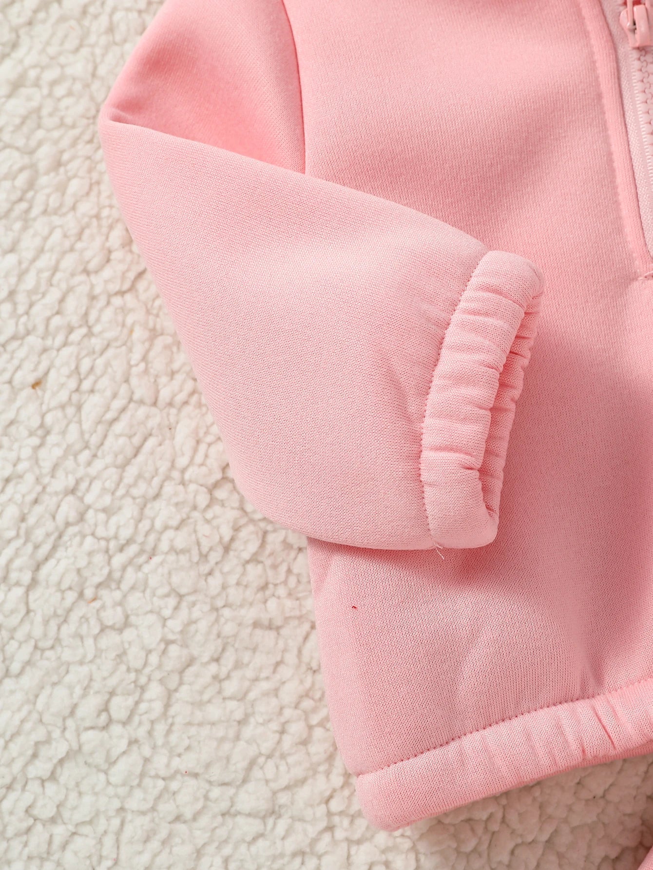 Baby Girl Fall Winter Clothes Solid Color 2 Piece Set Fleece  Set Fur Sweasthirt Turtleneck &Pants  Sportswear For 1-3Y