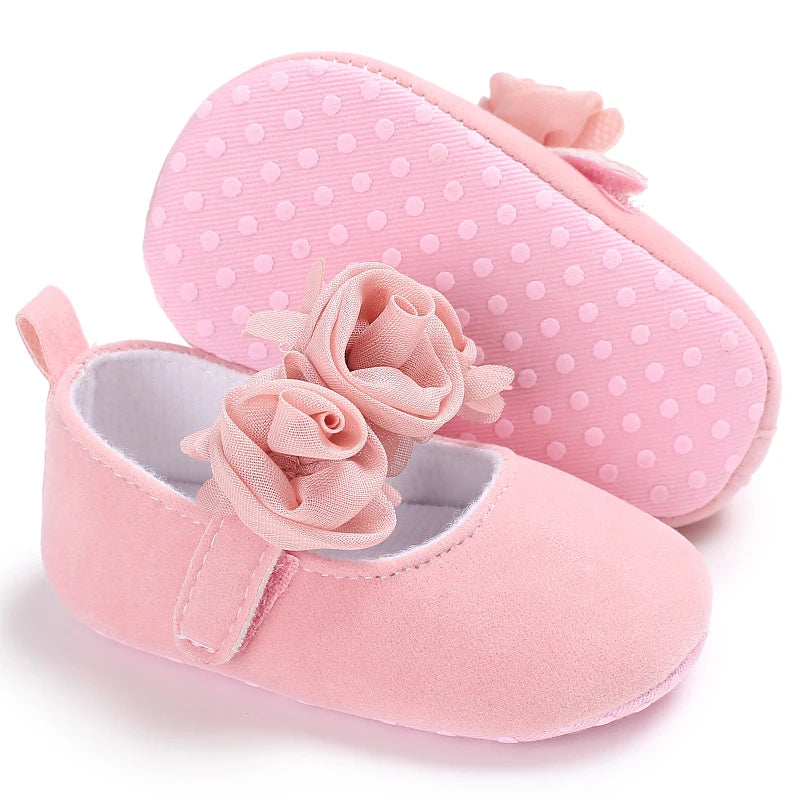 White Lace Princess Baby Shoes – Soft Sole First Walkers