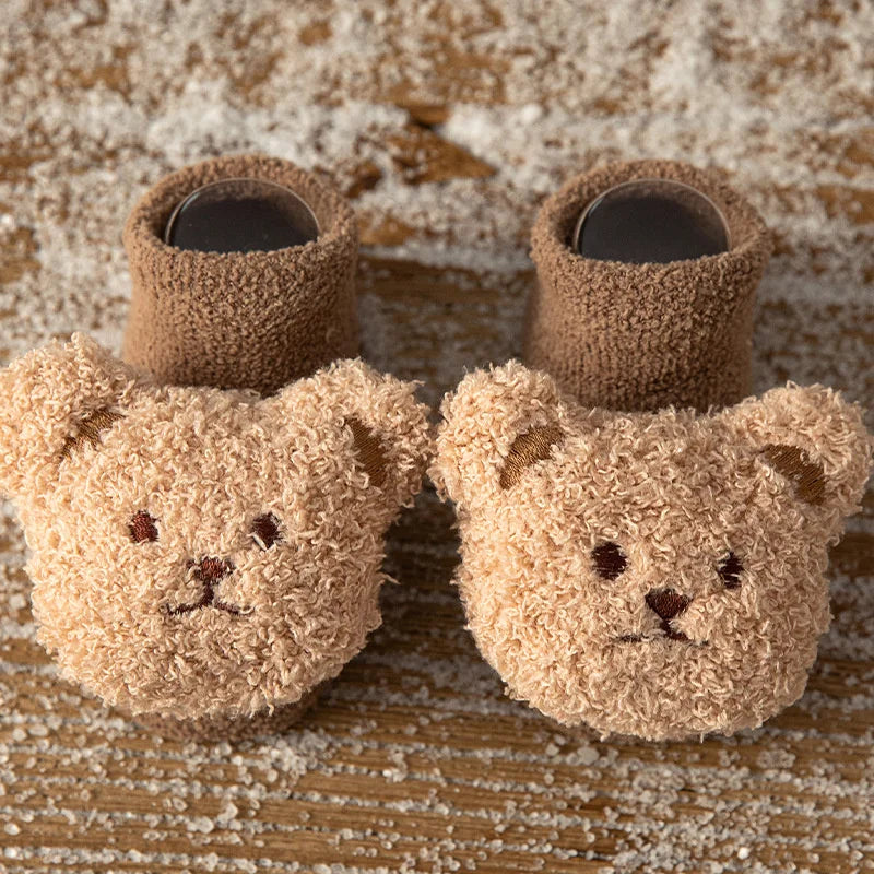 Cute Animal Baby Floor Socks – Warm & Non-Slip