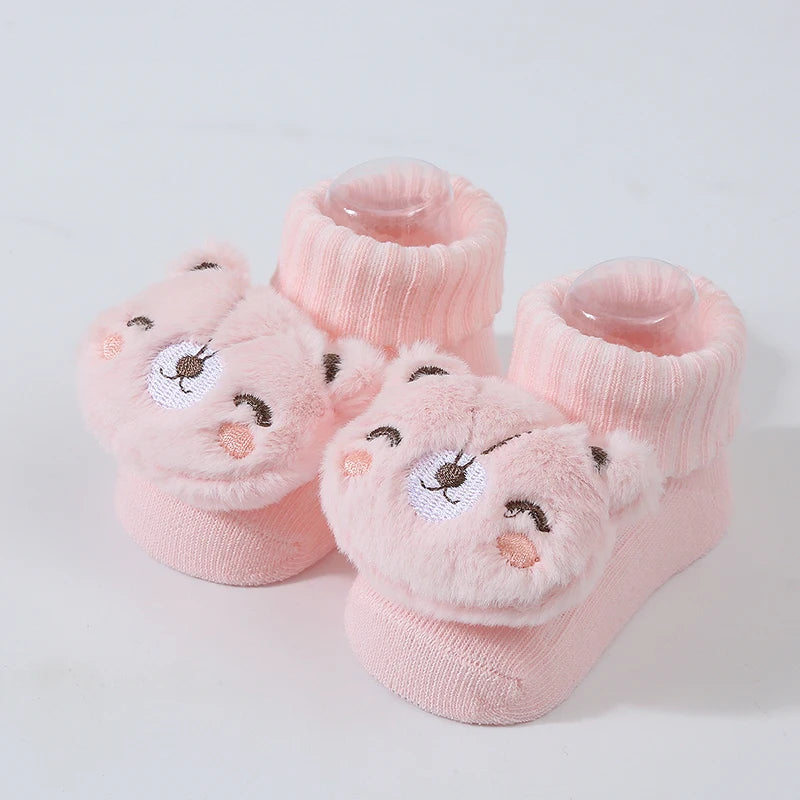 Cartoon Animal Cotton Baby Socks – Soft & Breathable Newborn Socks