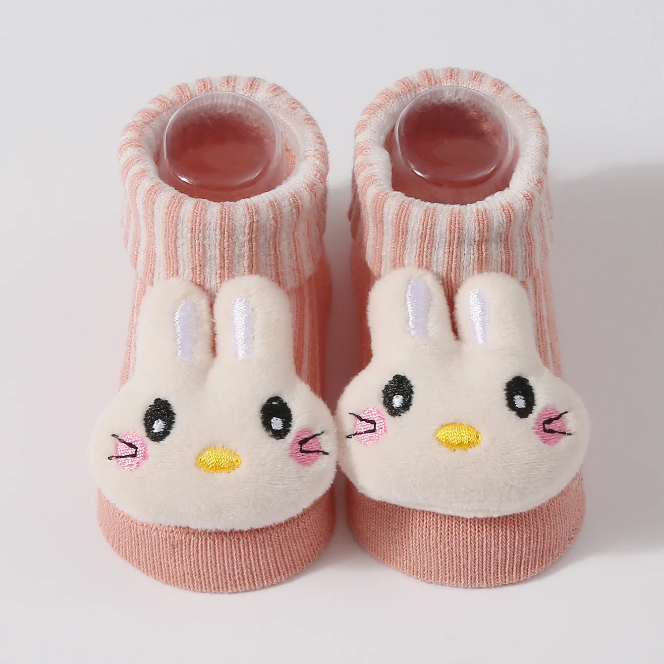 Kawaii 3D Animal Baby Socks – Soft Cotton (0–6 Months)