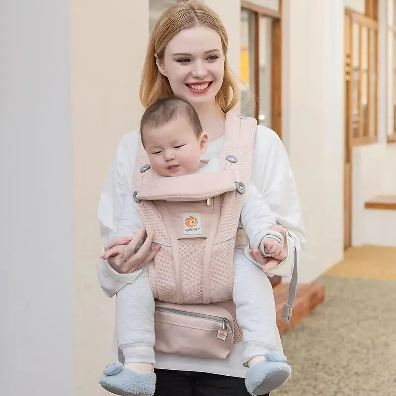 Ergonomic Baby Carrier with Waist Stool – Newborn to Toddler