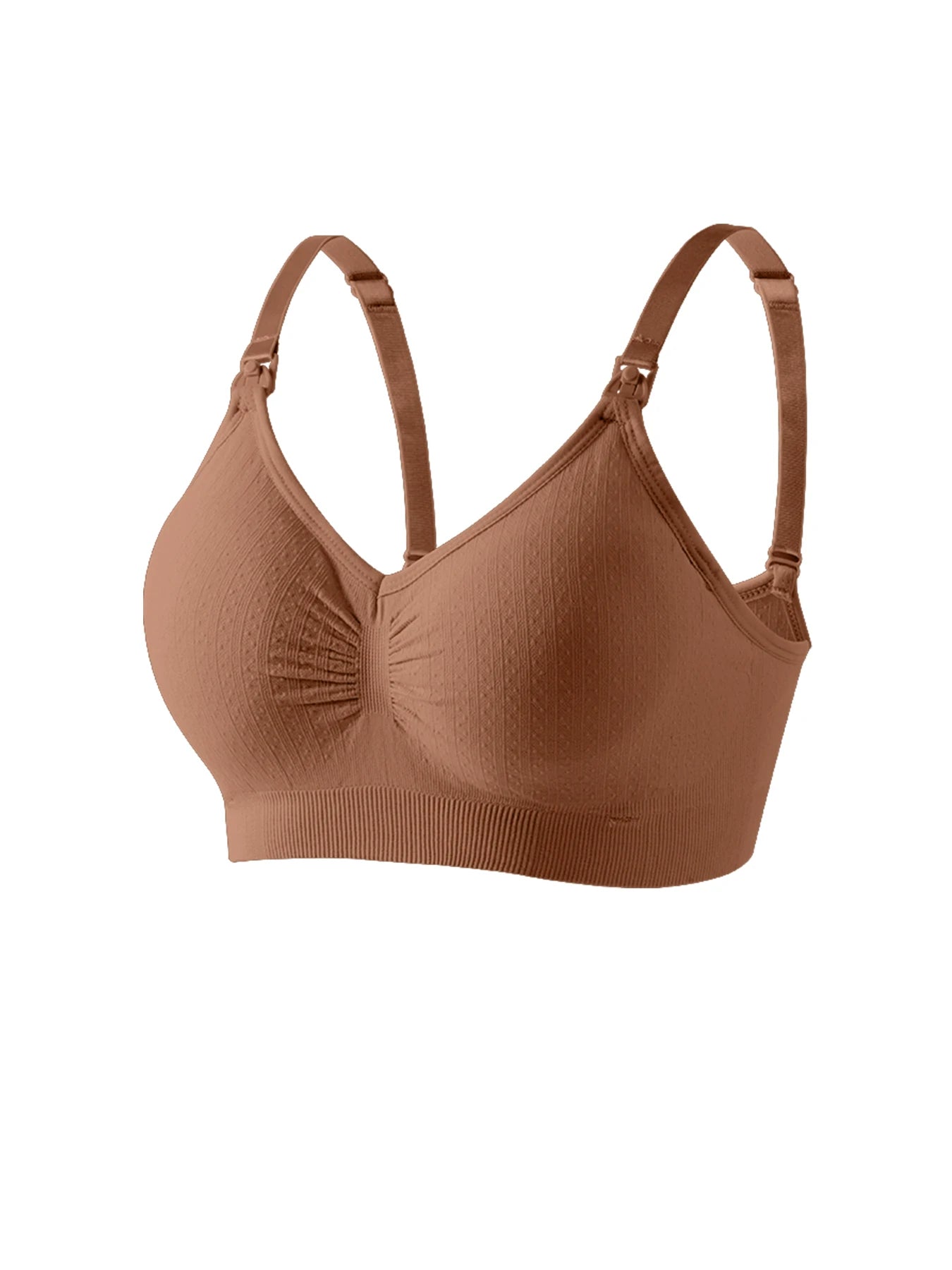 Front Buckle Nursing Bra – Seamless, Breathable Push-Up Maternity Bra