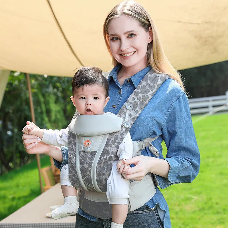 Ergonomic Baby Carrier with Waist Stool – Newborn to Toddler