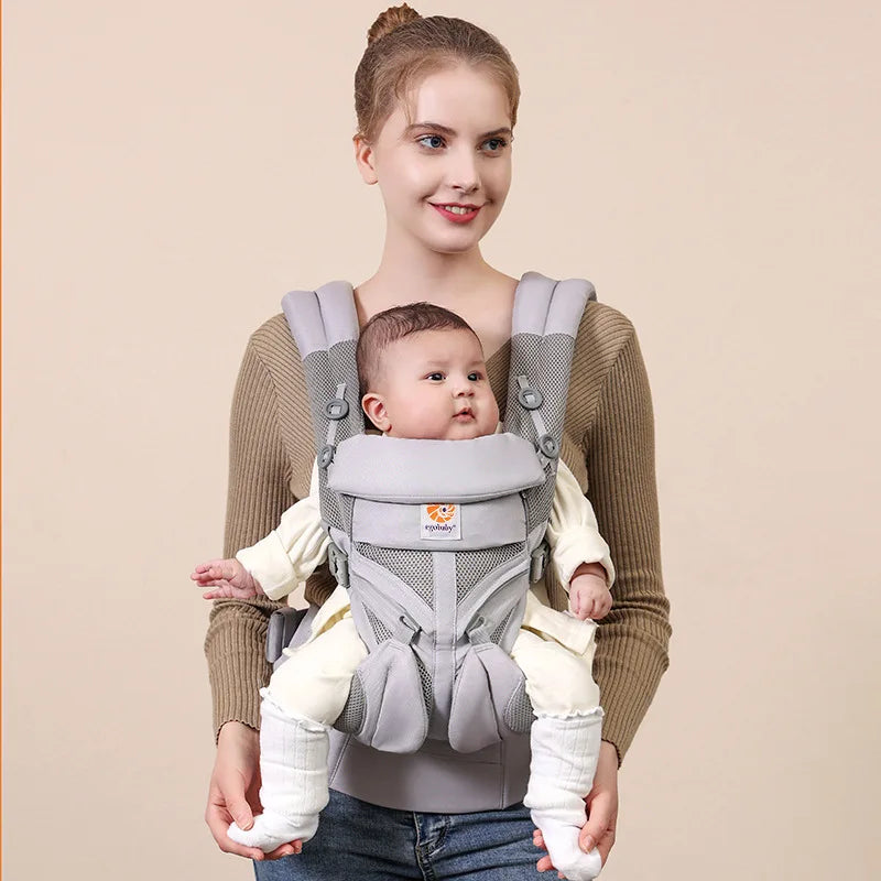 Ergonomic Baby Carrier with Waist Stool – Newborn to Toddler