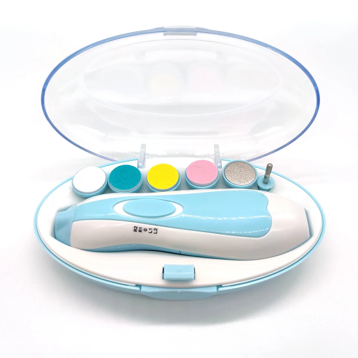Electric Baby Nail File Nail Clipper Toddler Toenail Care Set Nail Scissors Blue Pink Boys Girls Safe Not To Hurt Baby Hands
