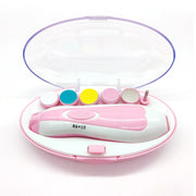Electric Baby Nail File Nail Clipper Toddler Toenail Care Set Nail Scissors Blue Pink Boys Girls Safe Not To Hurt Baby Hands