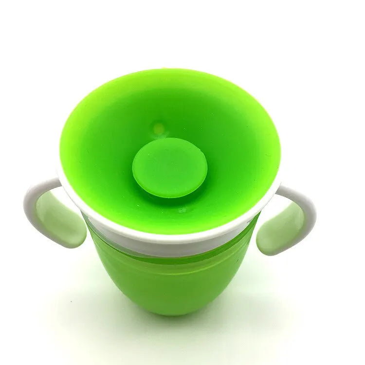 Silicone Cup Mouth 360 Leak Proof Sprinkling Magic Cup Baby Children Learn To Drink Anti Choke Drink Cup