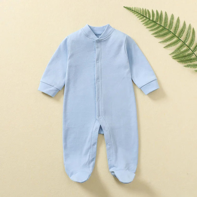 100% Cotton Jumpsuits Newborn Baby Rompers Sleepsuits INS Jumpers One-pieces Sleepers Autumn Spring Growings Roupa De Bebe Grows