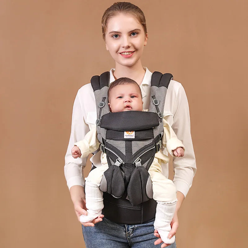 Ergonomic Baby Carrier with Waist Stool – Newborn to Toddler